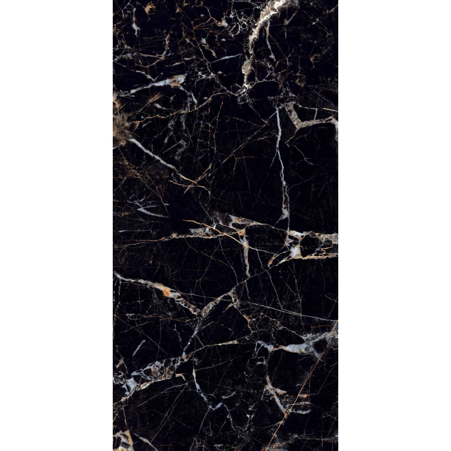 Керамогранит Arcadia Ceramica Torino Black High Gloss чёрный HG2007-A 120х60 см