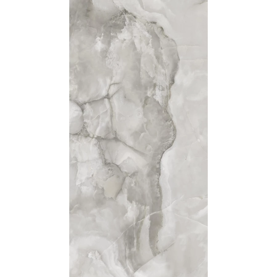 Керамогранит Seratonia Glossy Polano Grey Onyx серый оникс 120х60 см