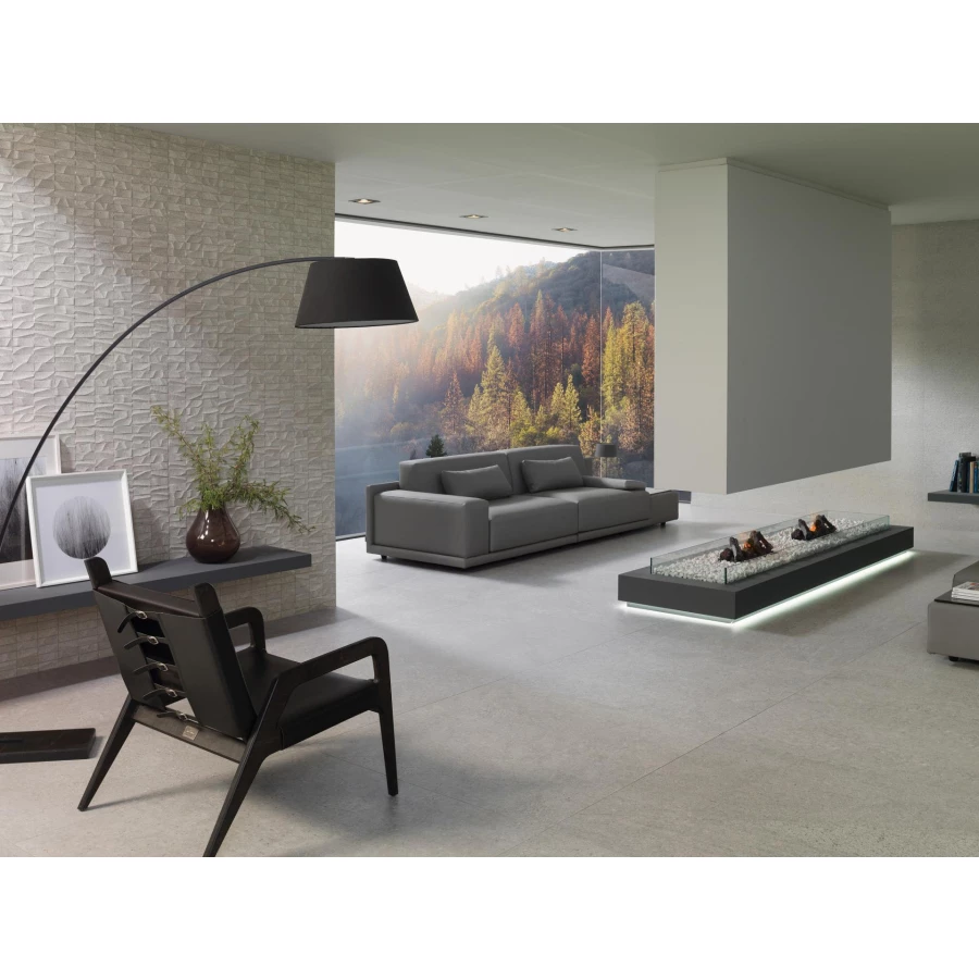 Плитка настенная Porcelanosa Prada Acero матовая серая 100239845 120х45 см
