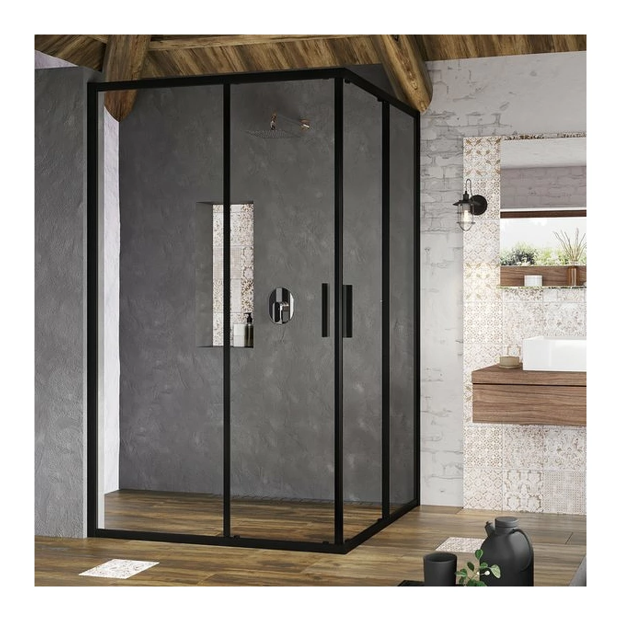 Дверь для комбинации с дверью Ravak blsrv2k черный transparent x1xm70300z1 90 см