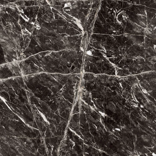 Керамогранит Керамин Найт подполированный черный 60х60 см