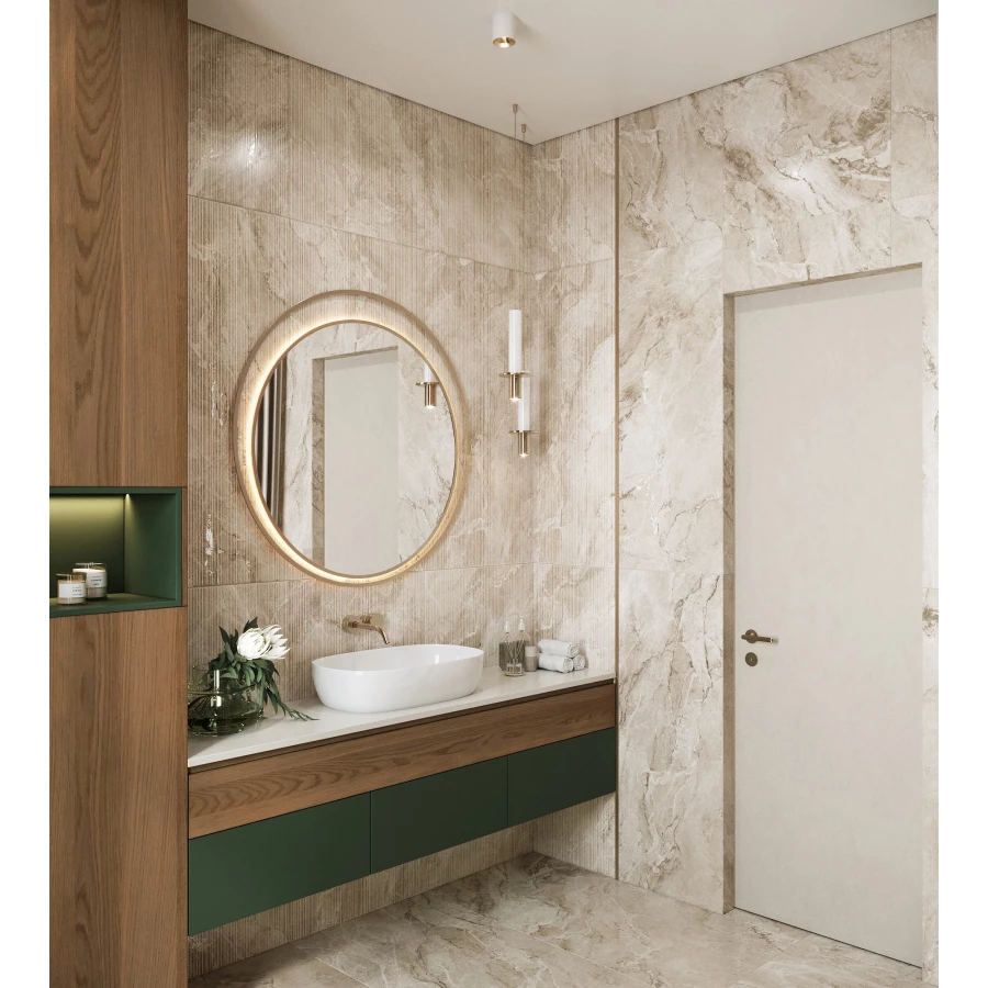 Декор Arcadia Ceramica Bolivia Sand Decor Carving бежевый CR4008-D 120х60 см