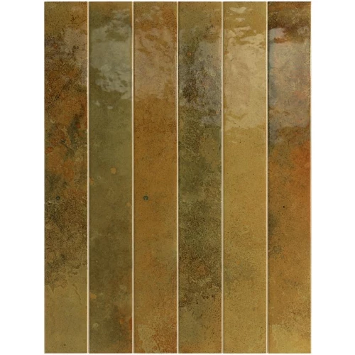 Плитка керамическая Equipe Бали Мосс / Bali Moss глянцевая коричневая 31553 40х5 см