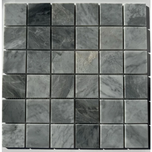 Мозаика Pixel mosaic Мрамор Ice Grey чип 48х48 мм сетка Полированная PIX 338 30,5х30,5 см