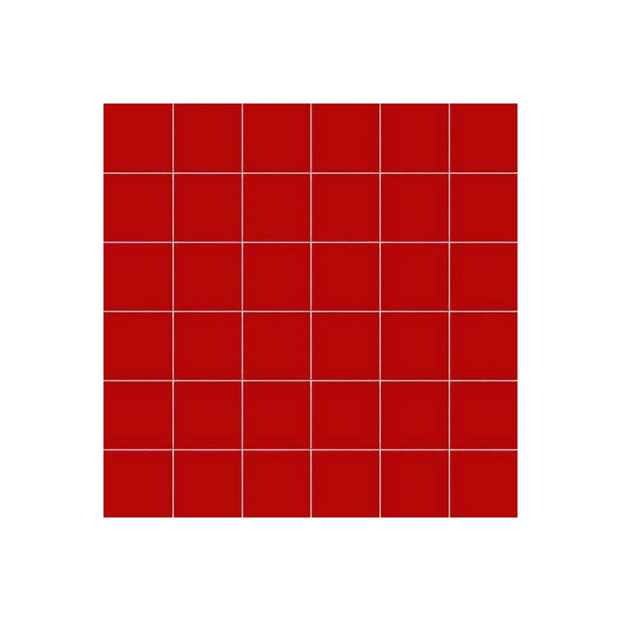 Мозаика Ce.Si. Metro Vermiglio чип 5х5 матовая красная 5MA050050RE_46 30х30 см