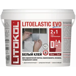 Клей для плитки Litokol двухкомпонентный эластичный Litoelastic EVO A+B L0484140003 10 кг