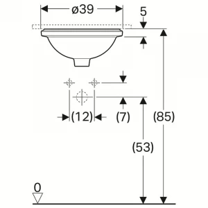 Раковина Geberit VariForm 39 500.746.01.2
