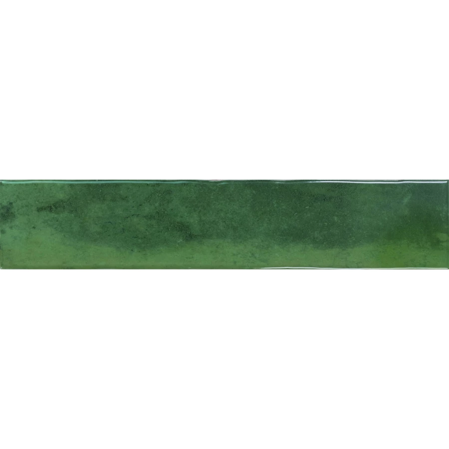Плитка настенная Monopole San Remo Emerald глянцевая изумрудная 25x5 см