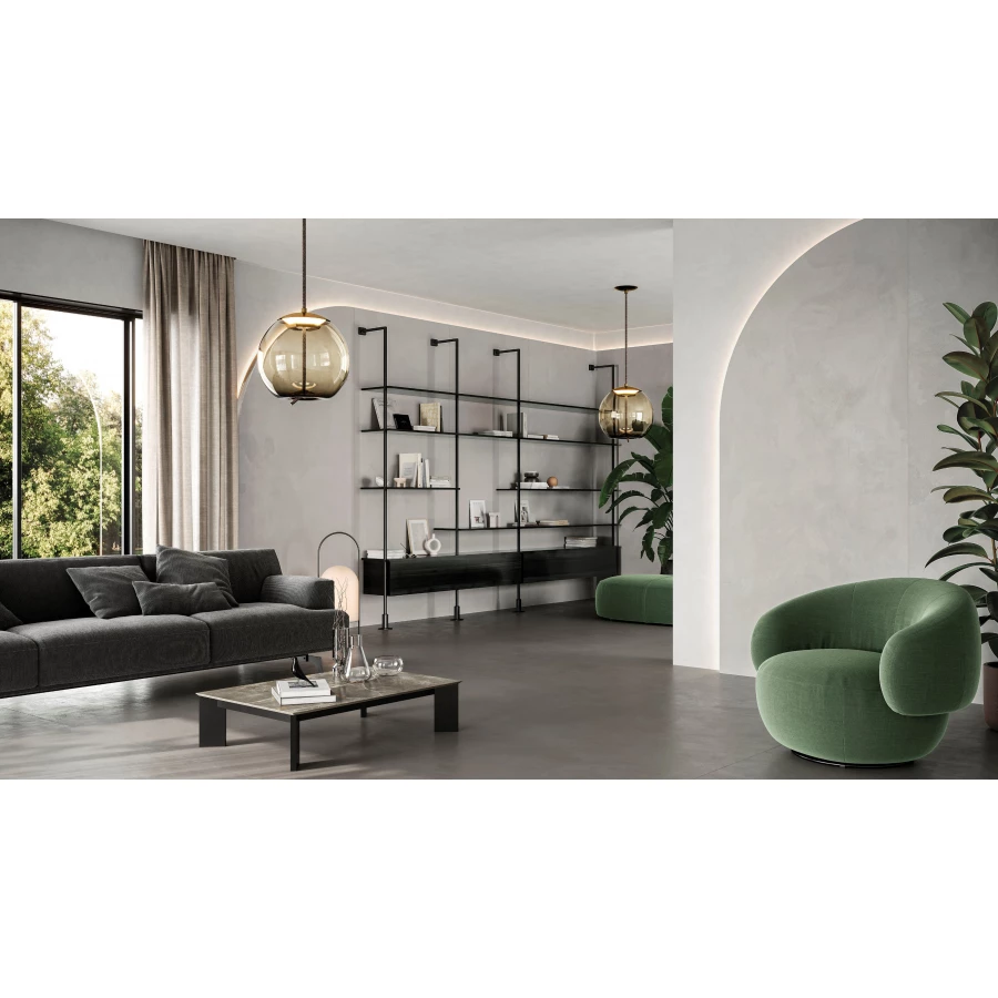 Керамогранит Atlas Concorde Rinascente Resin Pearl Matt Rett матовый серый 600180000056 278x120 см