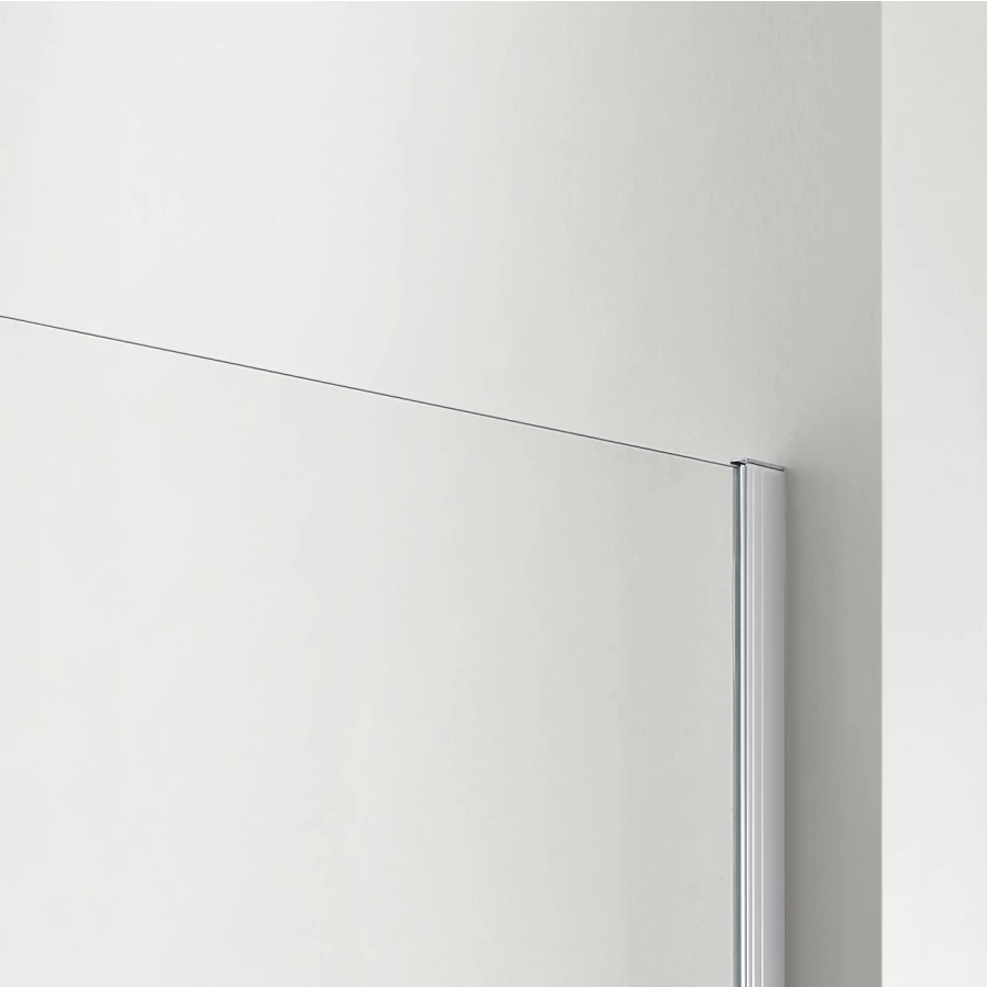 Душевая перегородка Aquatek Walk in с держателем профиль хром стекло прозрачное AQ WIW 10020CH 100х200 см