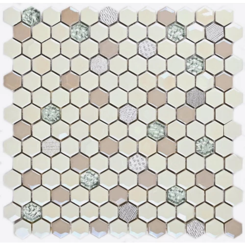 Мозаика Bonaparte Керамическая мозаика Absolute глянцевая белая 30,5х30,2 см