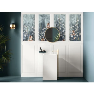 Бордюр настенный Ape Ceramica Bellagio Zocalo Bianco матовый белый A042003 60х10 см