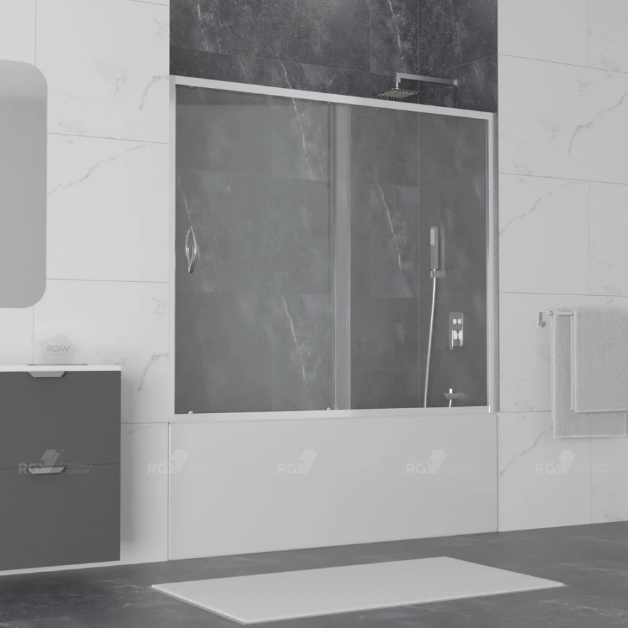 Шторка на ванну RGW SC-043 351104317-11 1700 прозрачное