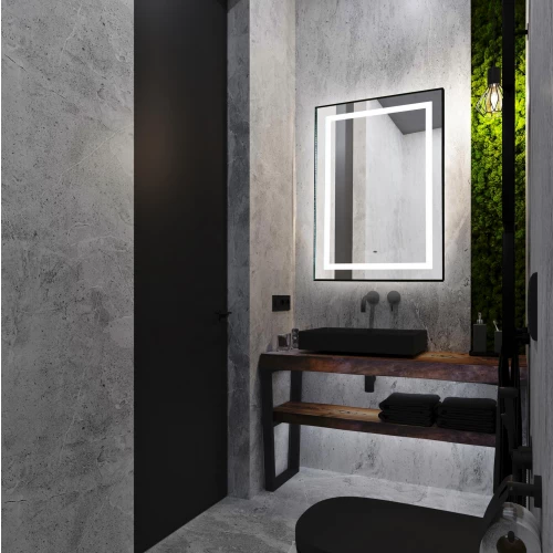 Зеркало Azario Саурон вертикальное c подсветкой и диммером сенсорный выключатель LED-00002510 60х80 см