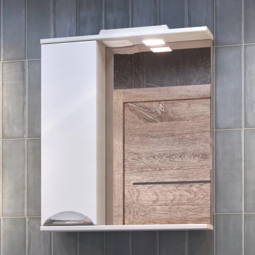 Зеркало шкаф Vigo Callao 600 навесной левый со спотом z.CAL.60.L.El 60x70 см