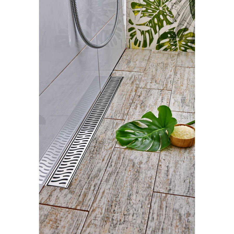 Душевой лоток Creto Zigzag с решеткой хром CRE-950 ZN-50 95 см