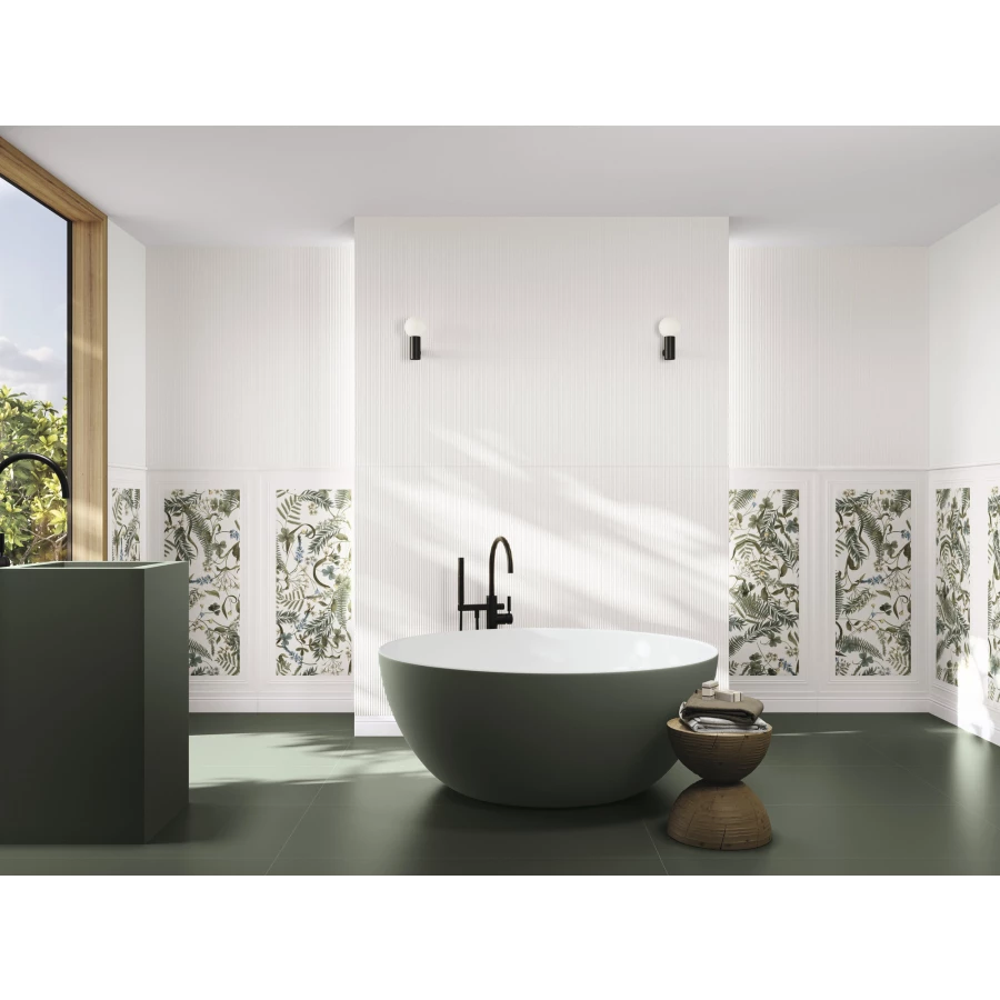 Бордюр настенный Ape Ceramica Bellagio Zocalo Sorico Bianco матовый белый A042005 60х10 см