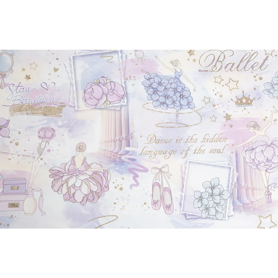 Обои флизелиновые Palitra Home HomeColor Ballet розовые HC71905-65 1.06x10.05 м
