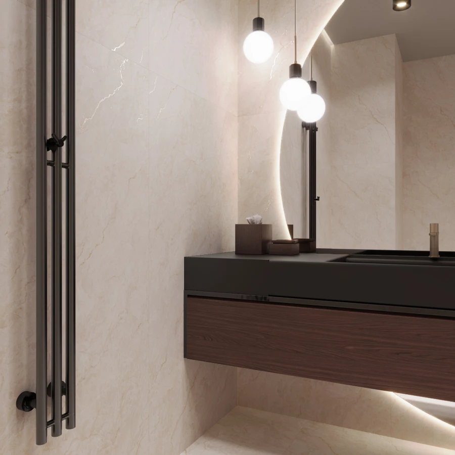 Керамогранит Creanza Ferrol Pearl Matt Glossy матовый с глянцевым эффектом бежевый CZ-GL04-B 160х80 см