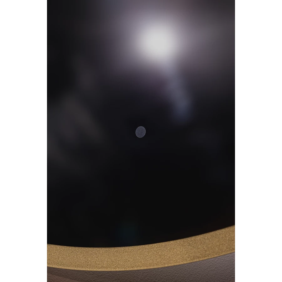 Зеркало Azario Monaco-gold бесконтактный сенсор золотая рамка LED-00002767 d100 см