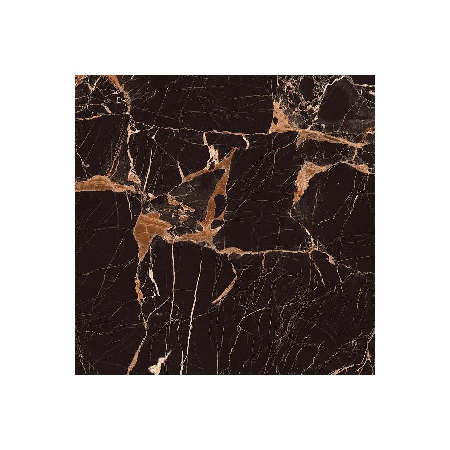Керамогранит Italica Tiles Black Gold Glamour глянцевый черный ITL70783 60х60 см
