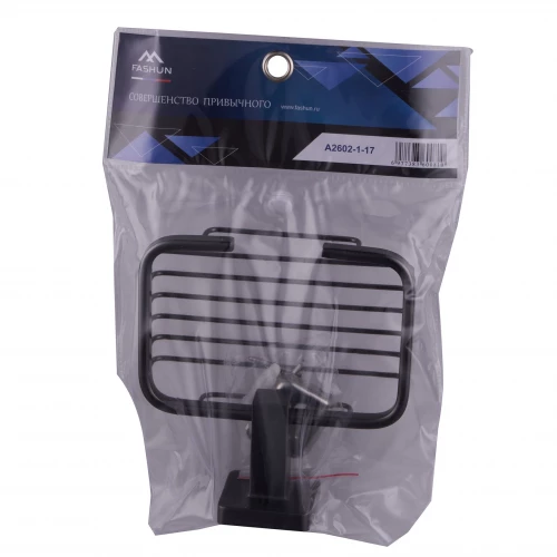 Мыльница решётчатая Fashun графит A2602-1-17