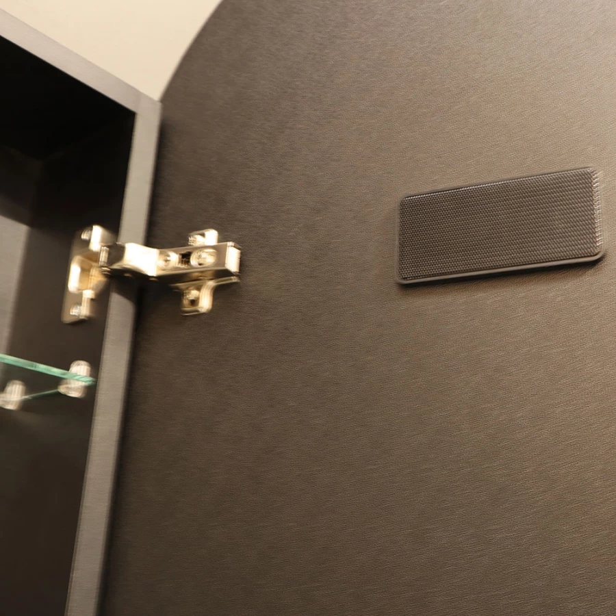 Зеркало-шкаф Azario Soho Black жк-часы подогрев сенсорный выключатель с функцией диммера LED-00002612 50х100 см