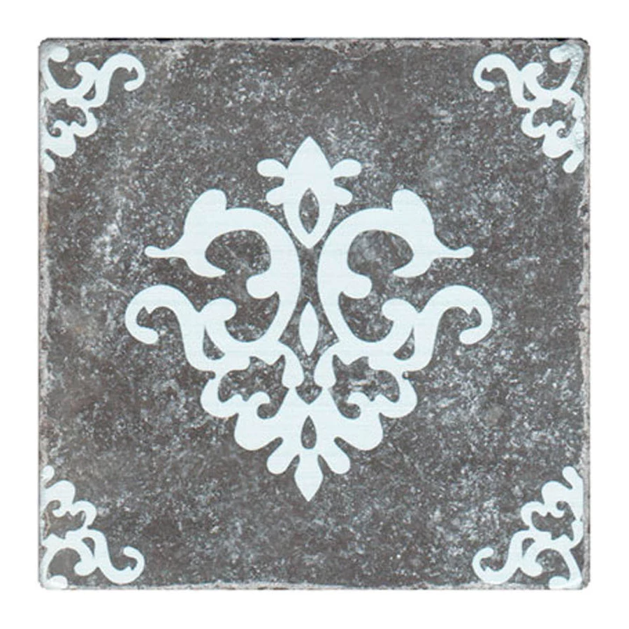 Декор Stone4Home Marble Натуральный мрамор Black motif №3 10x10 см