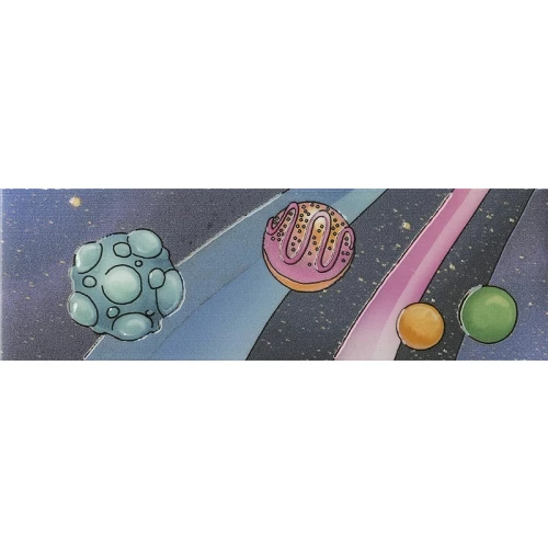 Бордюр Kerama Marazzi Космос полуматовый фиолетовый DC/A38/5009 20x6,3 см