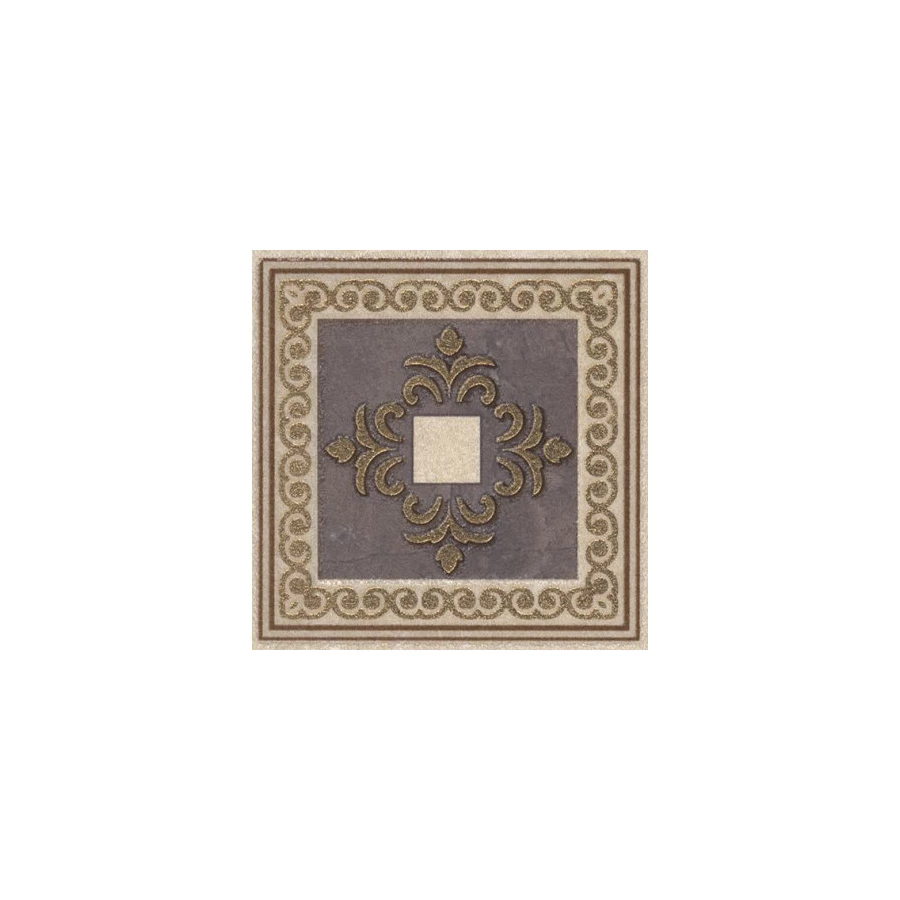 Вставка Kerama Marazzi Орсэ коричневый лаппатированный AD\A342\SG1596L 8*8 см