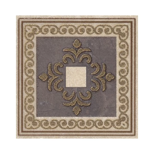 Вставка Kerama Marazzi Орсэ коричневый лаппатированный AD\A342\SG1596L 8*8 см