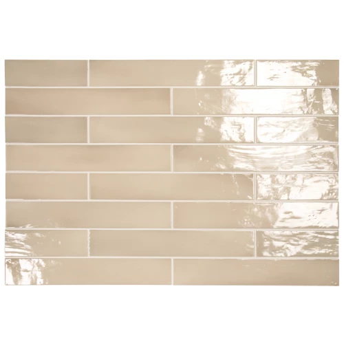 Плитка керамическая Equipe Манакор Беиге Аргиле / Manacor Beige Argile глянцевая бежевая 26923 40х6,5 см