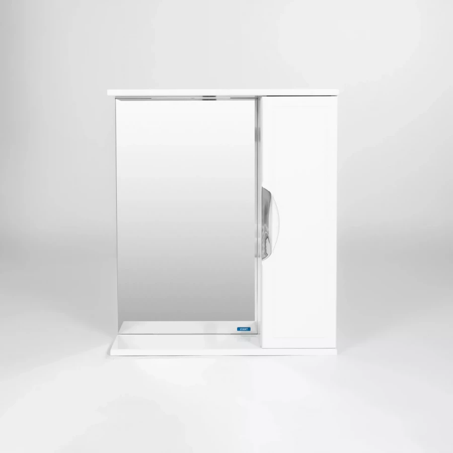 Зеркальный шкаф Viant Лима 70 без света VLIM70-ZSH 16х70х70 см