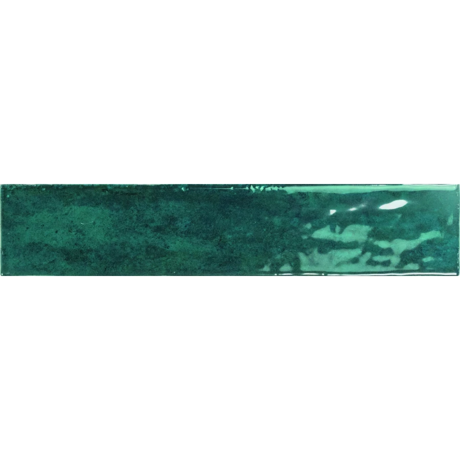 Плитка настенная Monopole San Remo Turquoise глянцевая бирюзовая 25x5 см