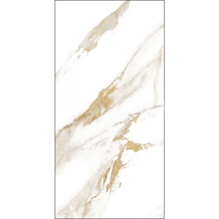 Керамогранит Global Tile Calacatta Royal_GT грес глазуированный Белый GT120600103MR 120х60 см