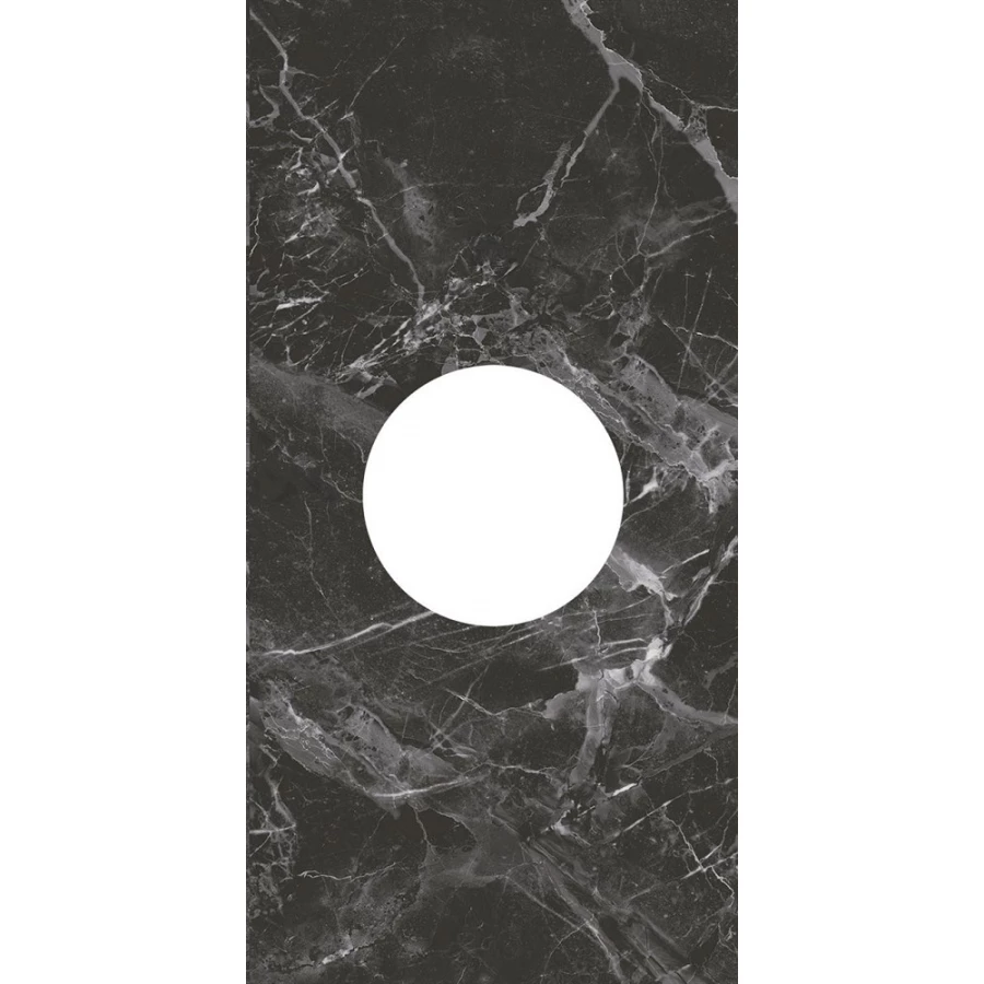 Декор Kerama Marazzi Коррер наборный глянцевый чёрный ID160 60x30 см