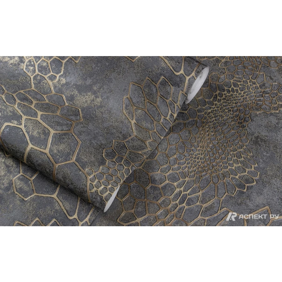 Обои флизелиновые Аспект Анаконда серый 70586-42 1,06х10,05 м