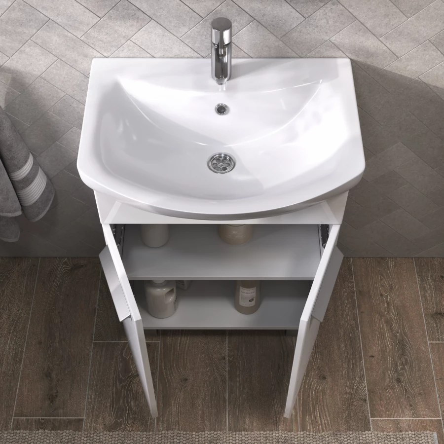 Тумба под раковину Vigo Hoska 600-2-0 белый 231