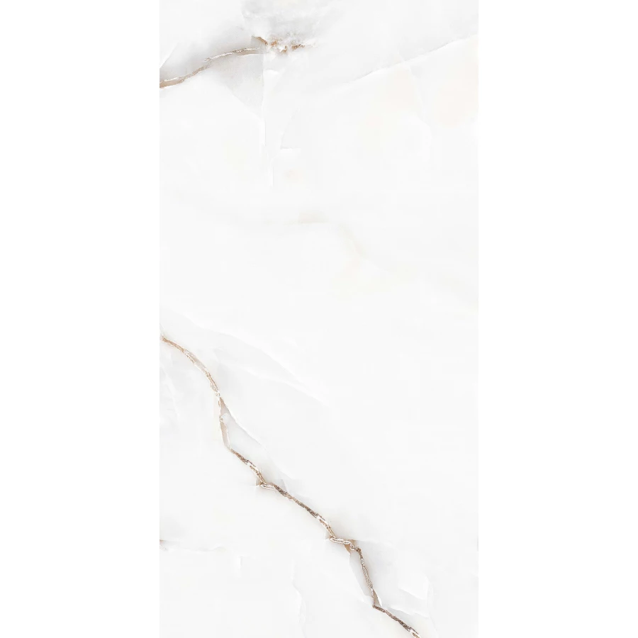Керамогранит lamore Ceramic Gloss 60х120 Onyx Bianco глянцевый белый 60/120-045 120х60 см