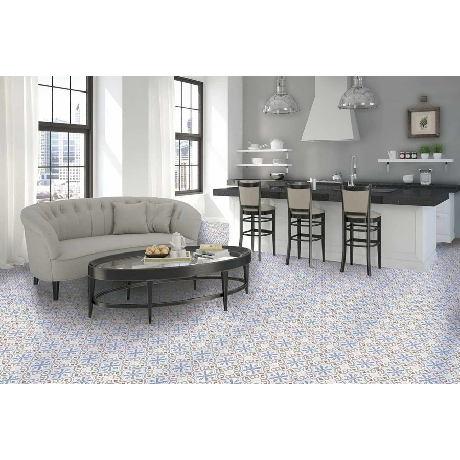 Плитка напольная Kerlife Hydraulic Leah Ocean HYD_LH_OC серо-голубой 45*45 см