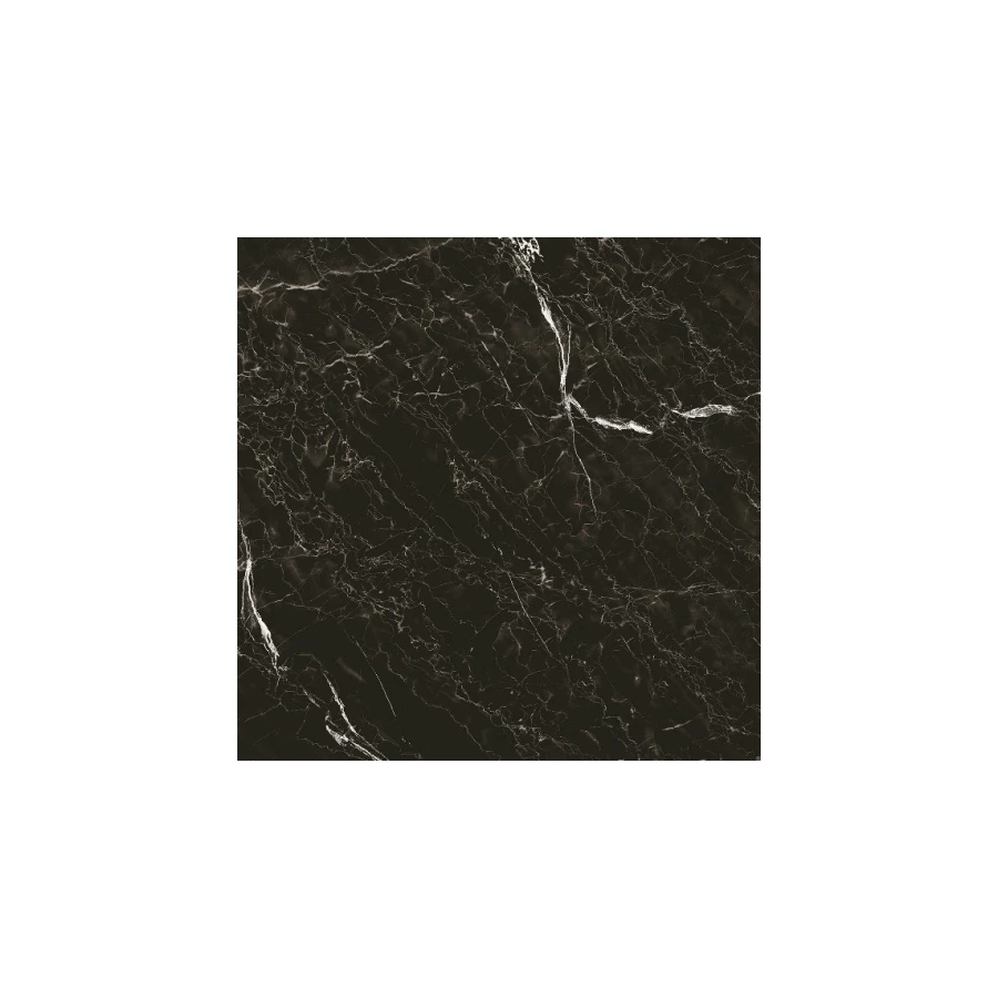 Керамогранит Grasaro Classic Marble Snow Black Черный глянцевый, GT-272/gr 40х40 см