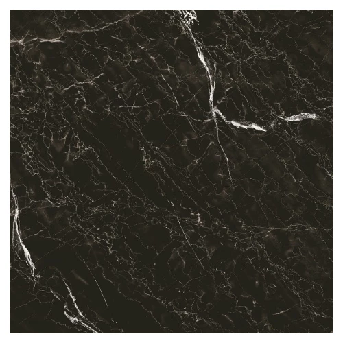 Керамогранит Grasaro Classic Marble Snow Black Черный глянцевый, GT-272/gr 40х40 см