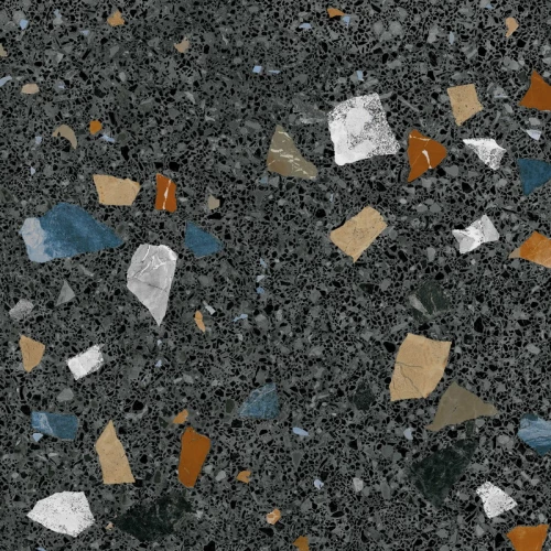 Керамогранит Arcana Ceramica Страччателла Графито / Stracciatella Grafito матовый черный ARC_STR_SG 80х80 см