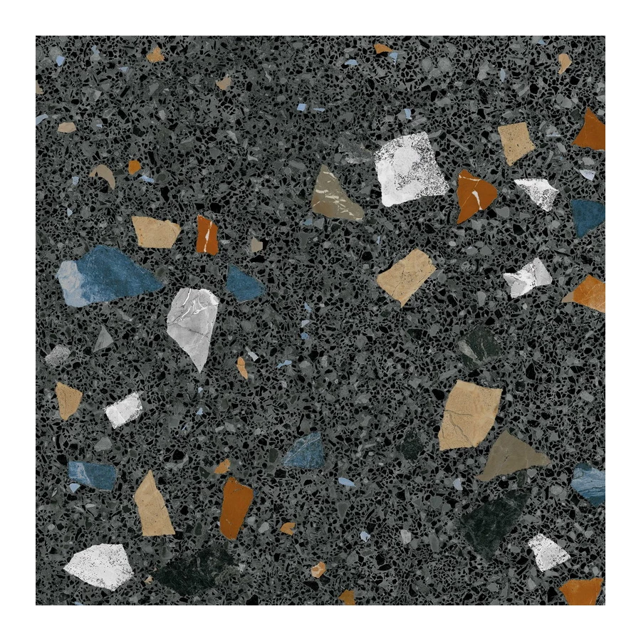 Керамогранит Arcana Ceramica Страччателла Графито / Stracciatella Grafito матовый черный ARC_STR_SG 80х80 см