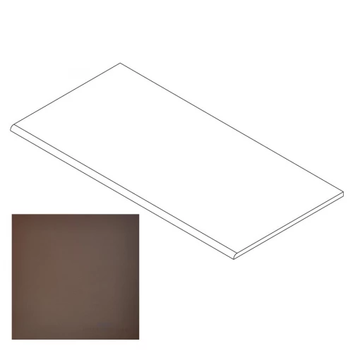 Ступень Грани Таганая Профи с завальцовкой кофе матовая GT021M 120х29,5 см