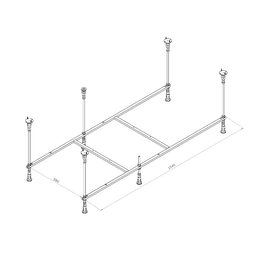 Каркас для ванны Am Pm Func W84A-160-070W-R 160х70 см