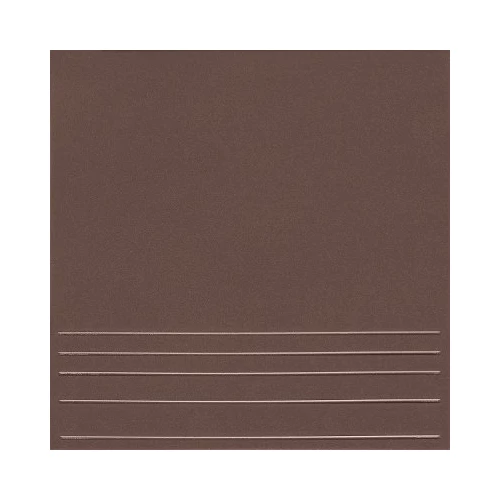 Клинкерная плитка Керамин Амстердам 4 коричневый ступени 29,8х29,8