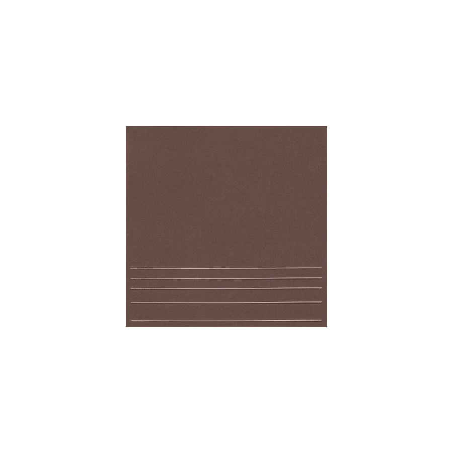 Клинкерная плитка Керамин Амстердам 4 коричневый ступени 29,8х29,8