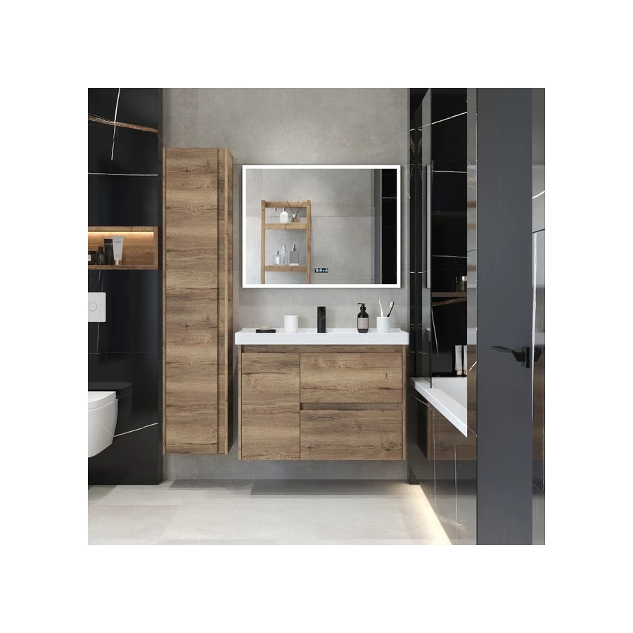 Зеркало Briz Bern подсветка часы подогрев 238 01-45090-00 00 90 см