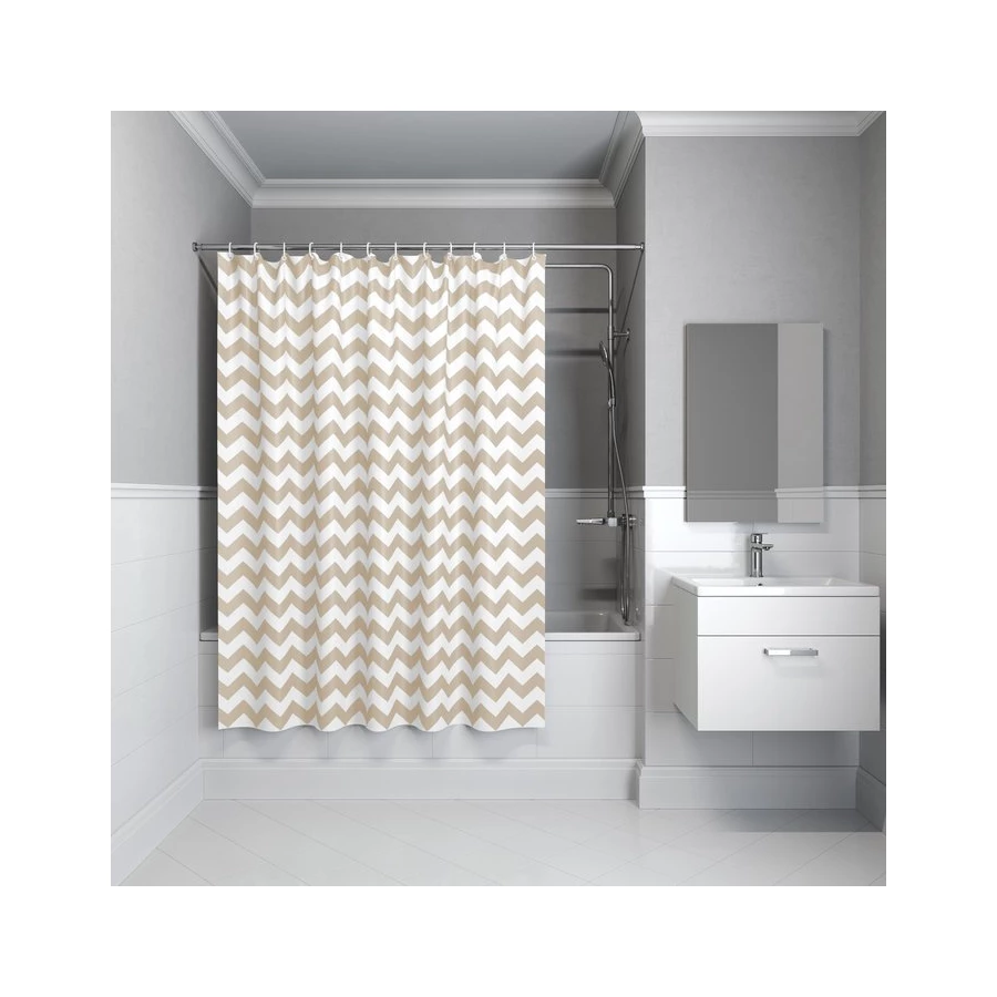 Штора для ванной комнаты Iddis полиэстер Basic B66P118i11 180х180 см